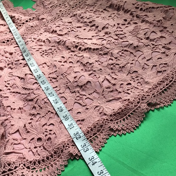 J.O.A. Open Back Lace Dress in Rose - Picture 11 of 11